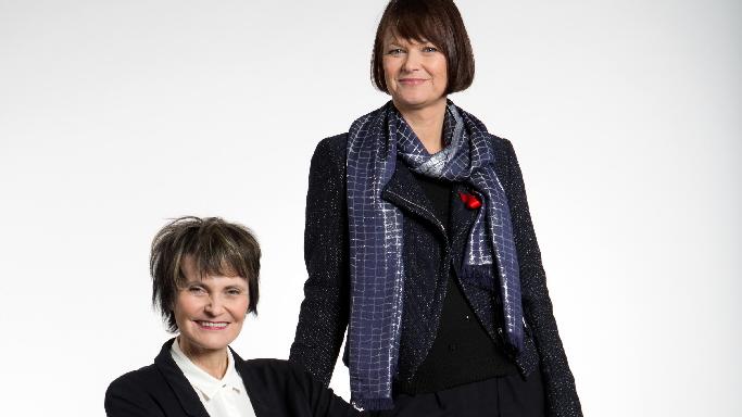 2014. Pardonnez-moi: Micheline Calmy-Rey et Alexandra Calmy [RTS/Jay LOUVION]