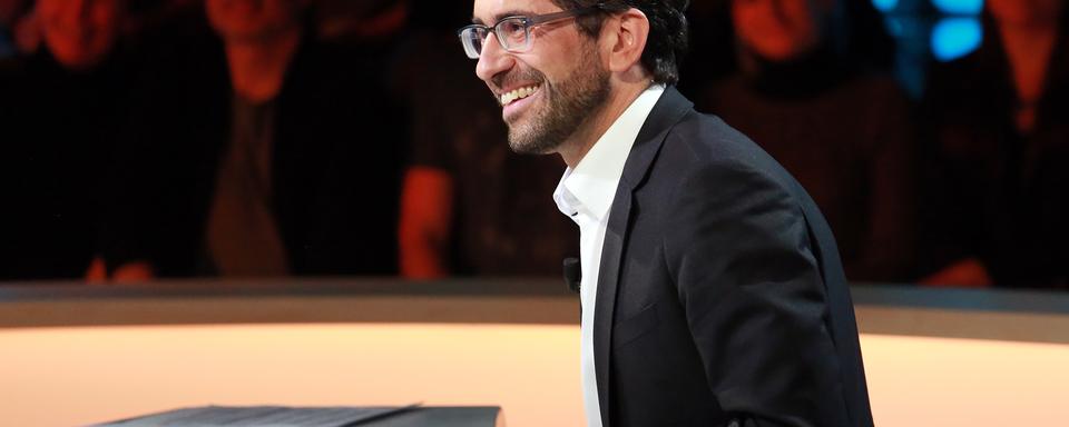 Fathi Derder dans l'entretien de la rédaction. [RTS - Marie-Dominique Schenk]