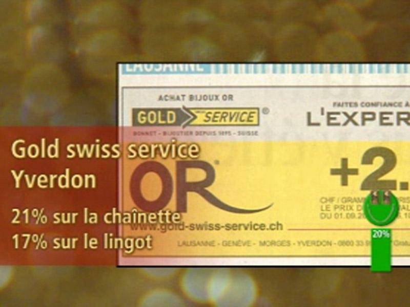 Vert: Gold swiss service, Yverdon