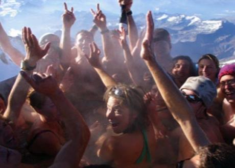 Un jacuzzi sur le Mont-Blanc