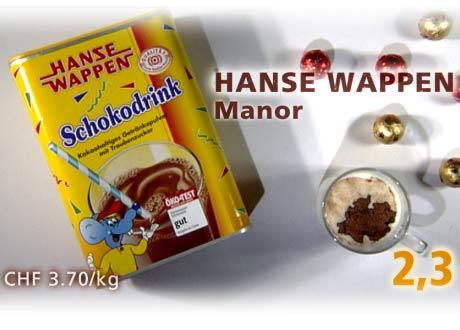 Chocolat Hanse Wappen vendu chez Manor. [Daniel Bron/RTS]