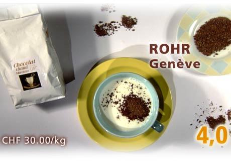 Copeaux de chocolats de la Maison Rohr, à Genève. [Daniel Bron/RTS]