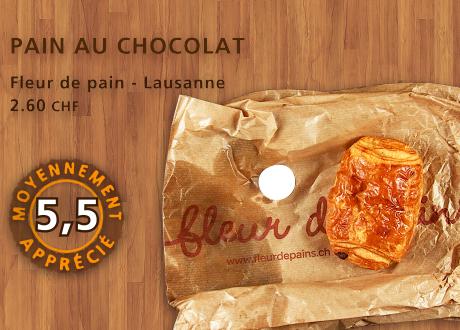 Pain au chocolat, Fleur de pain. [RTS - Daniel Bron]