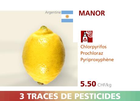 Citron - Manor - 3 pesticides.