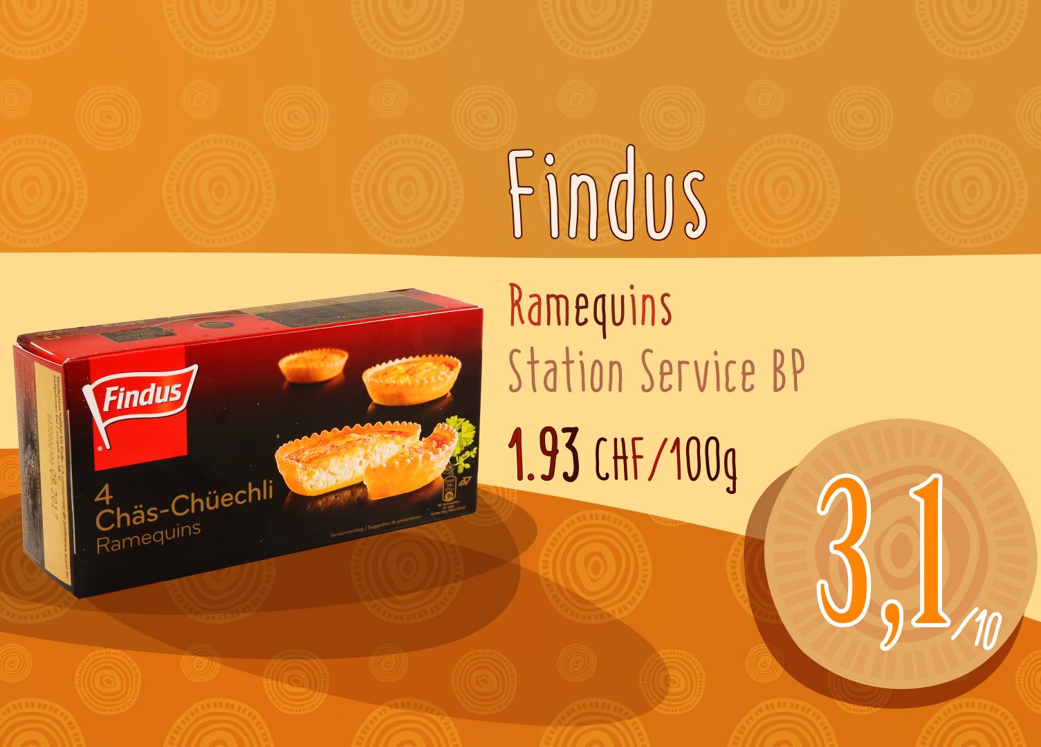 Ramequins Findus - Station Service BP.