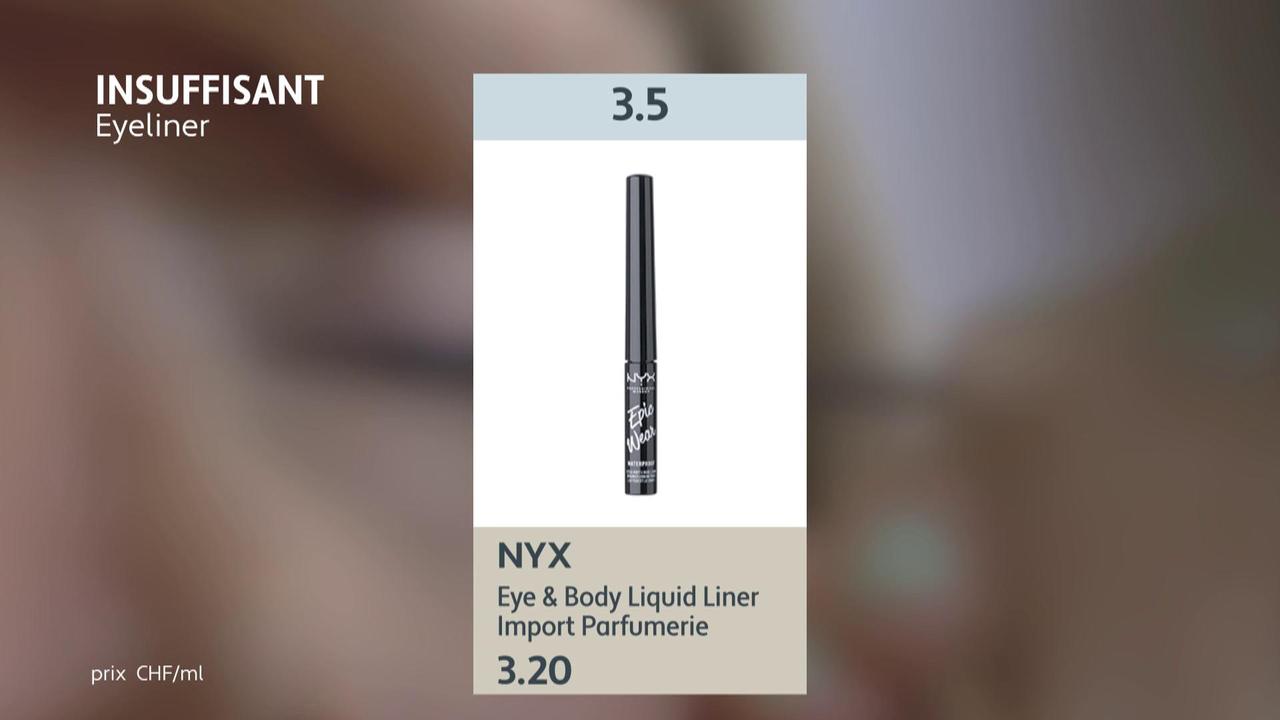 Eye-liner liquides: attention aux produits allergènes.