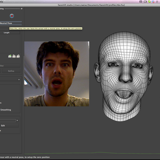 Copier les expressions humaines via une caméra 3D [Faceshift]