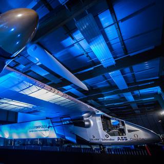 Solar Impulse 2 a été dévoilé au monde le 9 avril 2014.
Jean Revillard
Keystone [Jean Revillard]