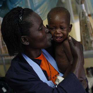 La malaria est une des causes de consultation des enfants dans les pays africains. 
Karel Prinsloo 
Keystone [Karel Prinsloo]