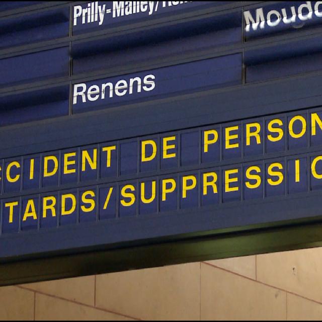 "Accident de personne", une expression des CFF qui désigne un suicide. [RTS]