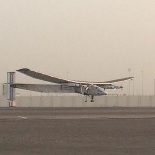 Solar Impulse quitte le tarmac d'Abu Dhabi.
9 mars 2015
Silvio Dolzan