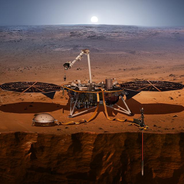 Illustration de la mission Insight.
JPL Caltech, 2018
NASA [NASA - JPL Caltech, 2018]