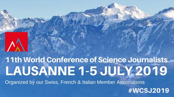 La Conférence Mondiale des Journalistes Scientifiques 2019 a lieu à Lausanne.
WCSJ 2019 [WCSJ 2019]