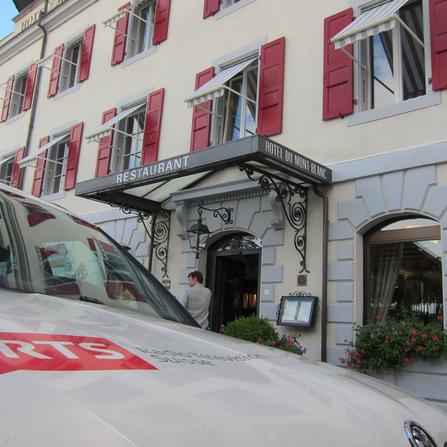 Les Dicodeurs à à l'hôtel-restaurant du Mont-Blanc à Morges. [RTS]