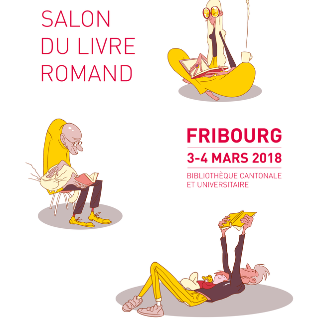 Affiche 2018 du Salon Du Livre Romand de Fribourg. [©Mascha]