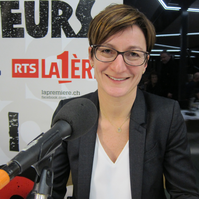 Karin Perraudin, présidente du Groupe Mutuel. [RTS]
