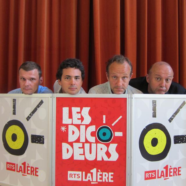Les Dicodeurs: Nicolas Haut, Lucas Thorrens, Thierry Romanens et Frédéric Gérard.