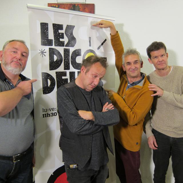Les Dicodeurs : Didier Gendraud, Thierry Romanens, Bruno Coppens et Marc Donnet Monay.
