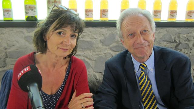 Laurence Bisang et François Margot, Abbé-Président de la Fête des Vignerons.