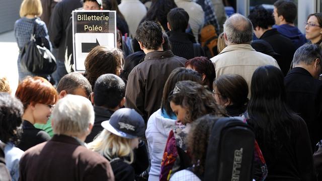 La grande foule devant une billetterie à l'occasion de la mise en vente des billets du Paléo Festival 2009. 
dominic favre
fotolia [dominic favre]