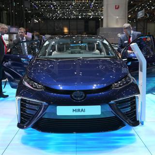 La Toyota New Mirai au Salon de l'auto de Genève 2015. [Salon de l'auto de Genève]