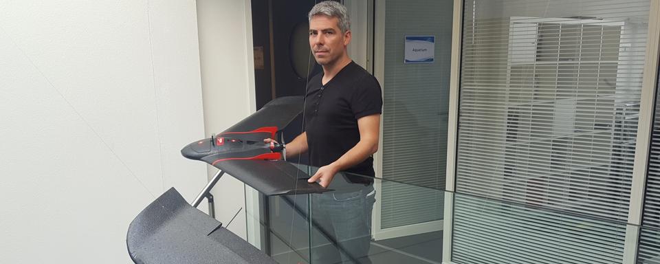 Jean Christophe Zufferey, patron de SenseFly. [RTS - Xavier Bloch]