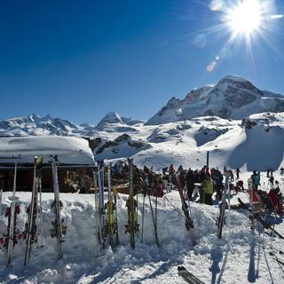 Restaurant sur les pistes de Zermatt. [AFP - Patrick Frilet]