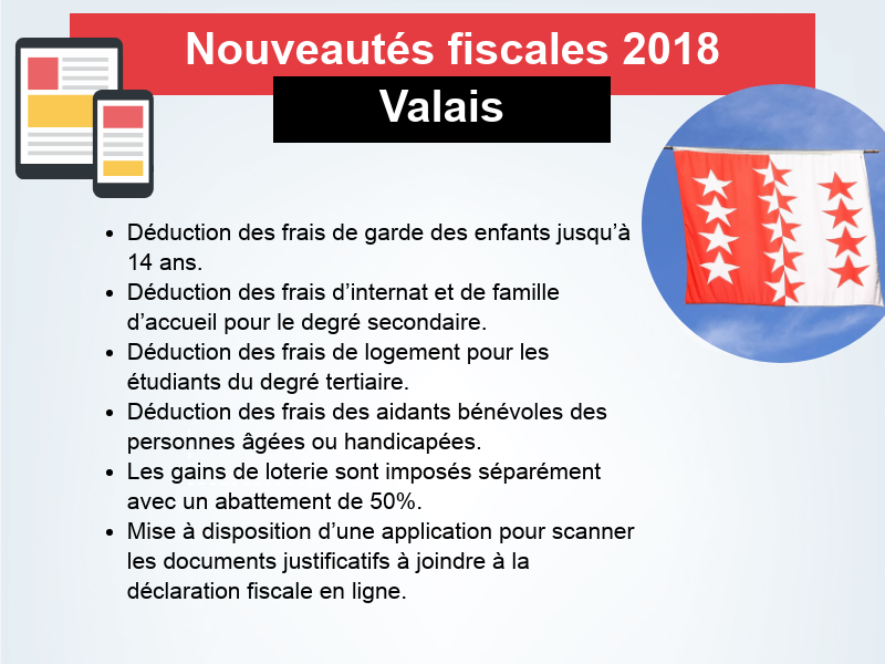 Nouveautés fiscales 2018: Valais. [RTS]