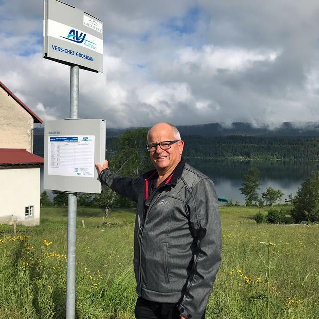 Didier Rey, directeur de la compagnie de bus AVJ. [RTS - Yves-Alain Cornu]