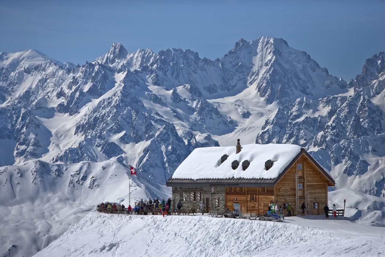 La cabane du Mont Fort. [Keystone - Urs Flueeler]