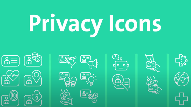 Les icônes de l'association Privacy Icons pour traduire les déclarations de confidentialité des services en ligne. [privacy-icons.ch]