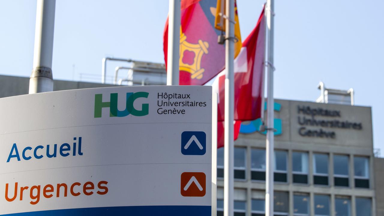 Les Hôpitaux universitaires de Genève (HUG) accusent un déficit annuel de 100 millions depuis 2020. [Keystone - Martial Trezzini]