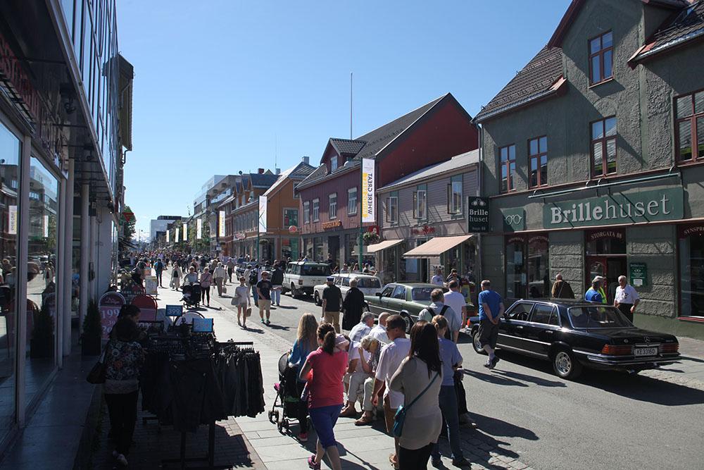 Centre ville de Tromso en Norvège. [Andrea Sautereau]