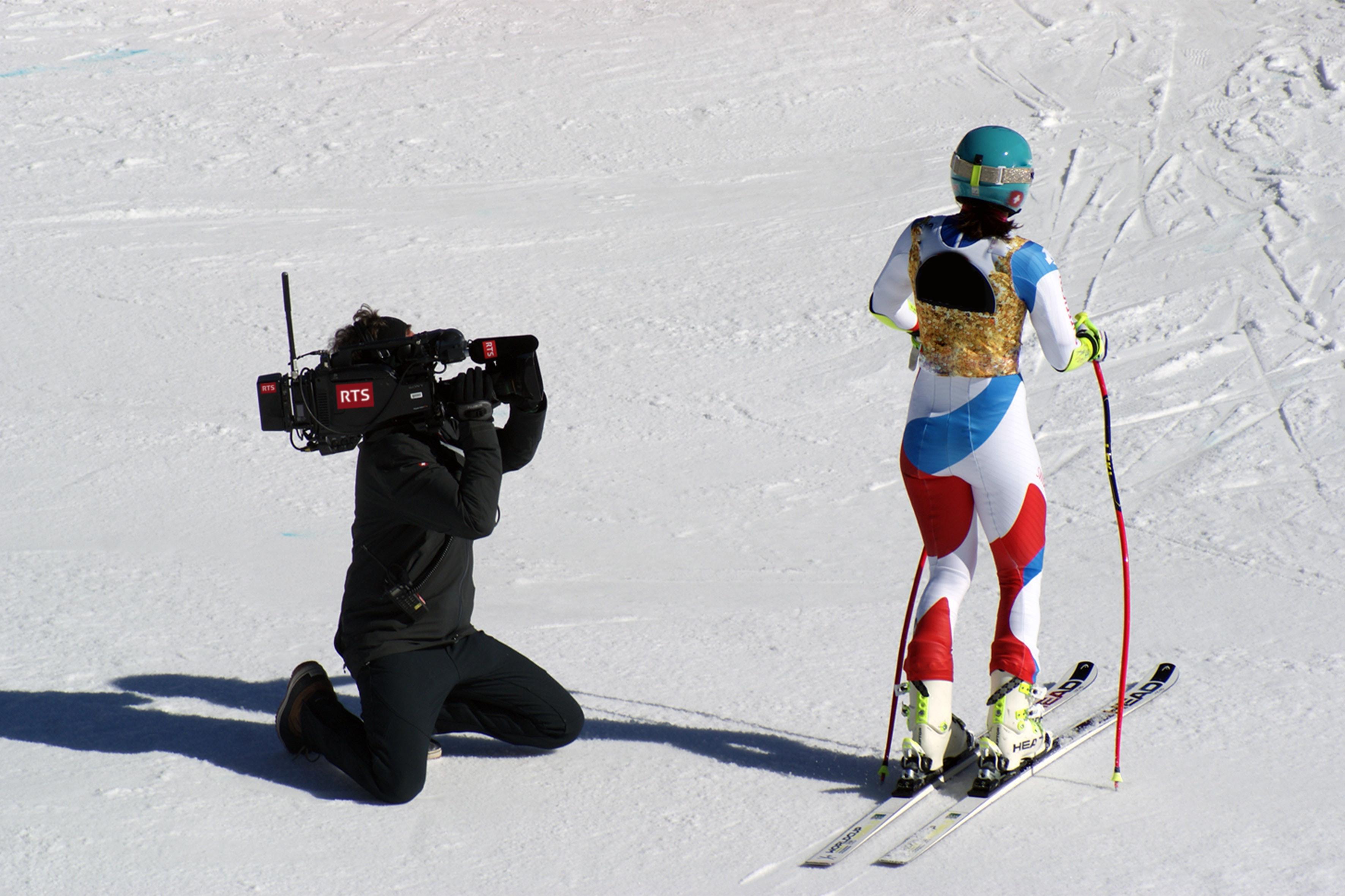 Réaliser les images des compétitions de ski alpin - Crans-Montana [RTS 2020 - DR]