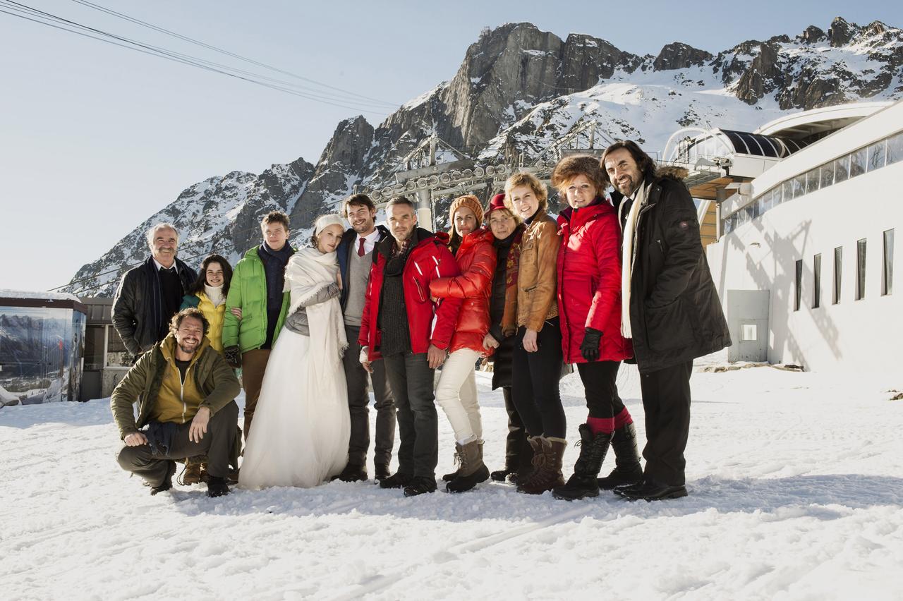 Les protagonistes de Piège blanc, un téléfilm de Abel Ferry (France-Suisse, 2013). [FranceTV – GTV - Nicolas Robin]