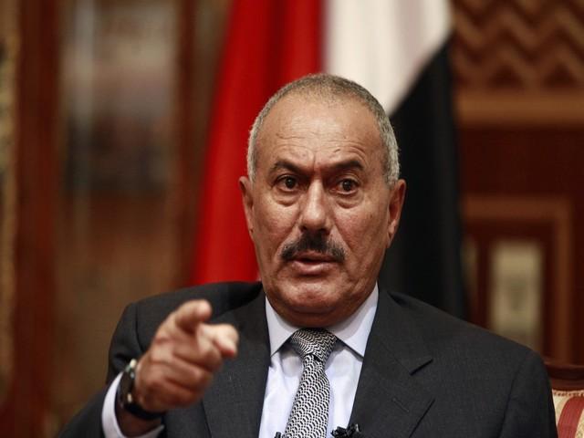 Le président Ali Abdallah Saleh à Sanaa le 25 mai 2011. [Khaled Abdullah - Keystone]