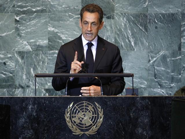 Nicolas Sarkozy a plaidé pour qu'un statut de "pays observateur" soit accordé à la Palestine. [Shannon Stapleton - Reuters]