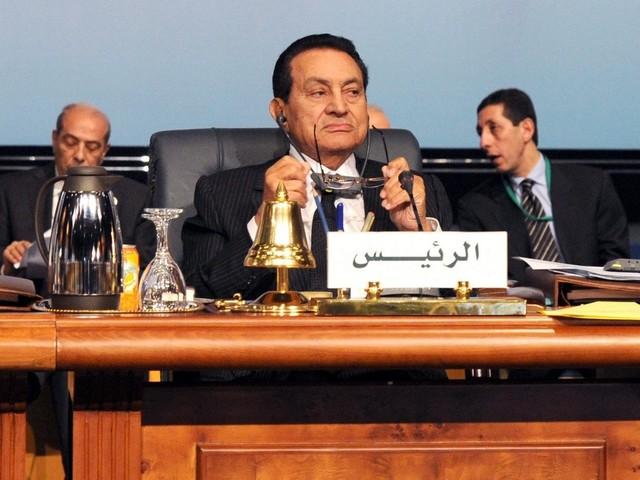 Hosni Moubarak sur le départ? [Keystone - EPA - STR]