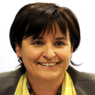 La tessinoise socialiste Marina Carobbio est la première femme candidate. [keystone/ Karl Mathis]