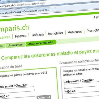 Comparis prévoit une hausse des primes pour 2013. [comparis.ch]