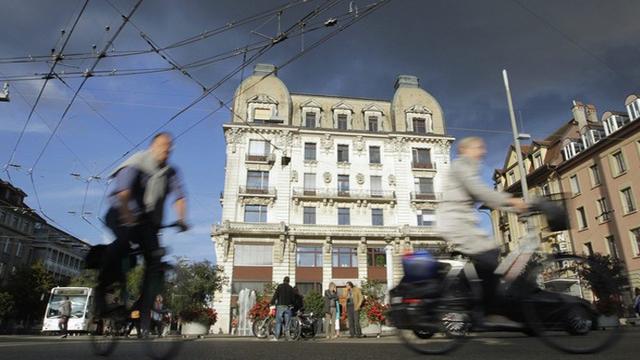 La ville de Bienne, réputée socialiste, passe à droite après les votations de ce dimanche. [Peter Klaunzer / Keystone]