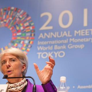 Christine Lagarde a été très critique dans son discours de clôture de l'assemblée du FMI à Tokyo. [Stephen Jaffe - AFP]