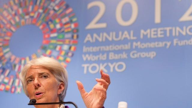 Christine Lagarde a été très critique dans son discours de clôture de l'assemblée du FMI à Tokyo. [Stephen Jaffe - AFP]