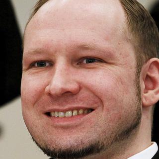 Anders Behring Breivik a plusieurs fois souri pour se détendre. [Heiko Junge / AFP]