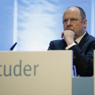 Jean Studer, conseiller d'Etat et patron des finances cantonales. [Lukas Lehmann / Keystone]