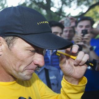 Lance Armstrong à Montréal. [Reuters]