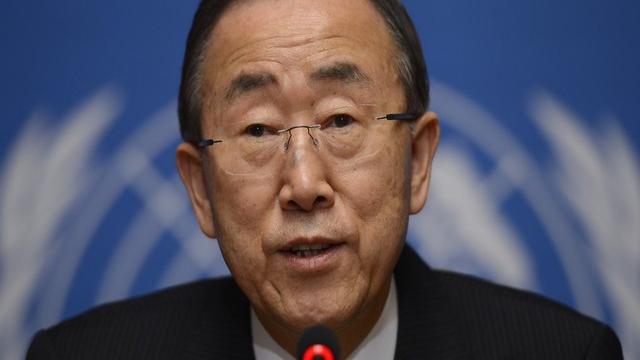 Ban Ki-moon, secrétaire général de l'ONU. [Fabrice Coffrini / AFP]