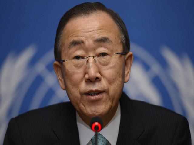 Ban Ki-moon, secrétaire général de l'ONU. [Fabrice Coffrini / AFP]