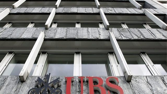 Le logo d'UBS. [Peter Klaunzer / Keystone]