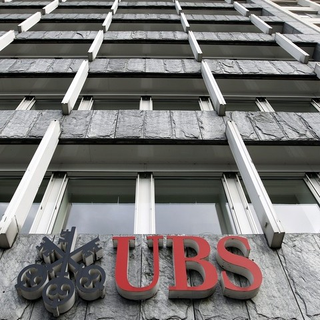 Le logo d'UBS. [Peter Klaunzer / Keystone]